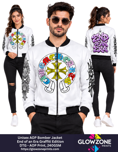 Unisex AOP Bomber Jacket GlowZonePrints