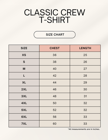 Unisex Classic Crew T-Shirt – Golden Tiger Emblem