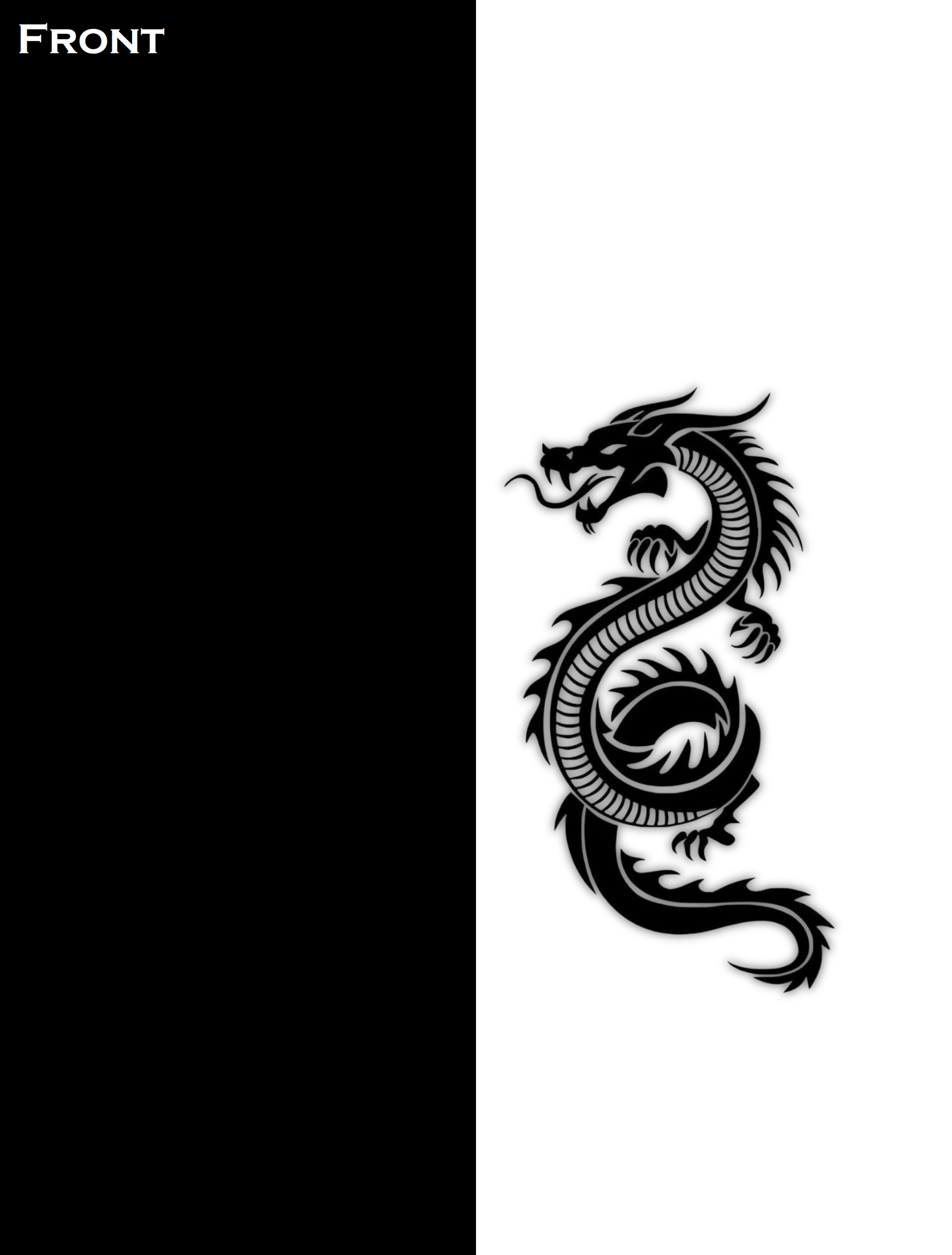 Dragon Black &amp; White AOP T-Shirt | Unisex GlowZonePrints