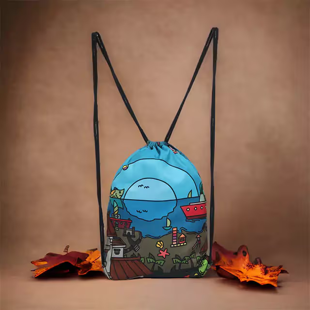 AOP Drawstring Bag (Custom Print) GlowZonePrints