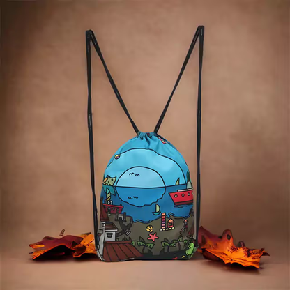 AOP Drawstring Bag (Custom Print) GlowZonePrints