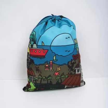 AOP Drawstring Bag (Custom Print) GlowZonePrints