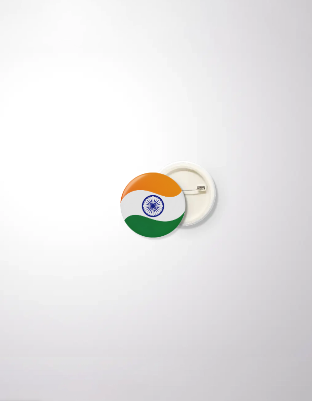 Patriotic Badge – Indian Flag / Jai Hind Variant