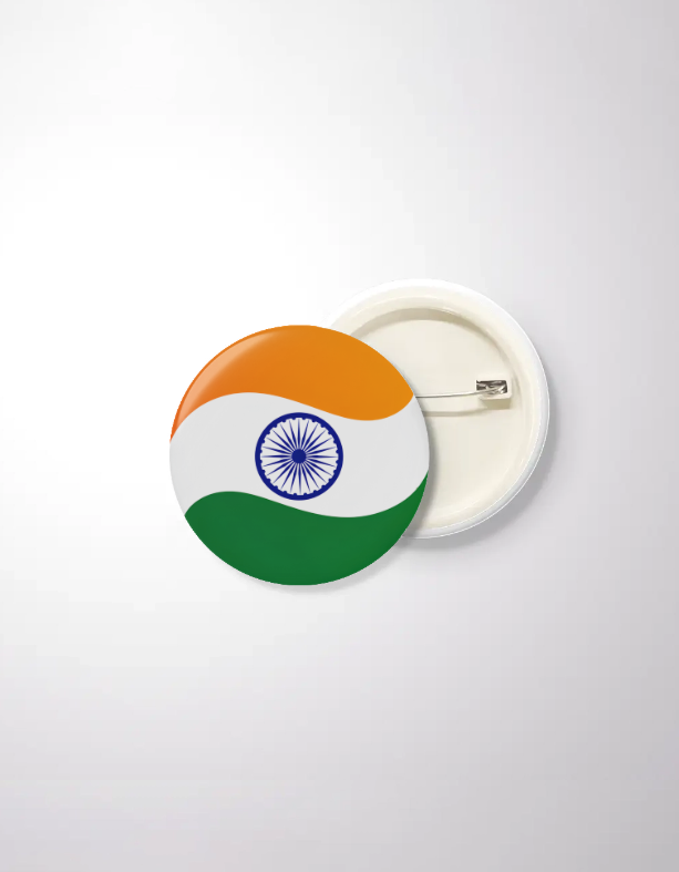 Patriotic Badge – Indian Flag / Jai Hind Variant
