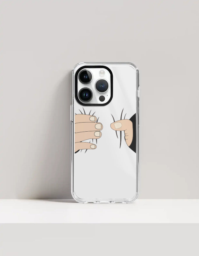 iPhone Hard Clear Case (Custom Print) Custom 14 Pro GlowZonePrints