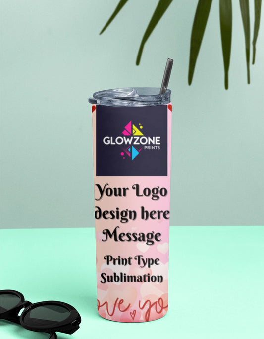 Tumbler Bottle (Custom Print) Custom Print 20 oz GlowZonePrints