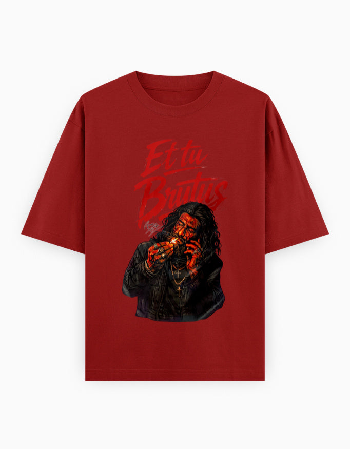 Unisex Oversized Classic T-Shirt – Dhurandhar - Limited Edition Red GlowZonePrints