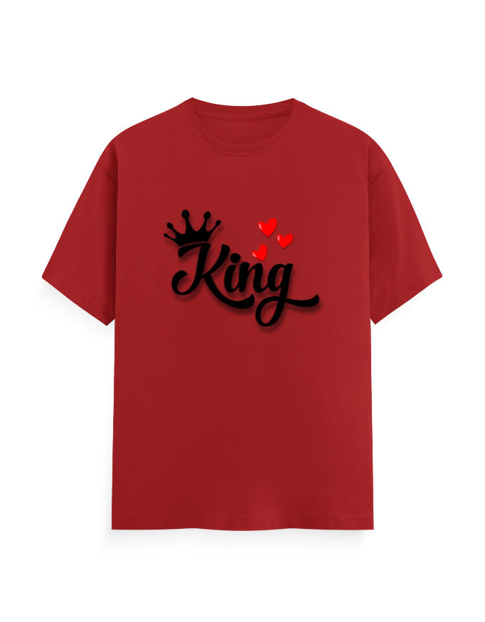 Unisex Classic Crew T-Shirt – King Red GlowZonePrints