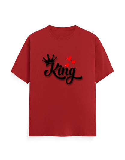 Unisex Classic Crew T-Shirt – King Red GlowZonePrints