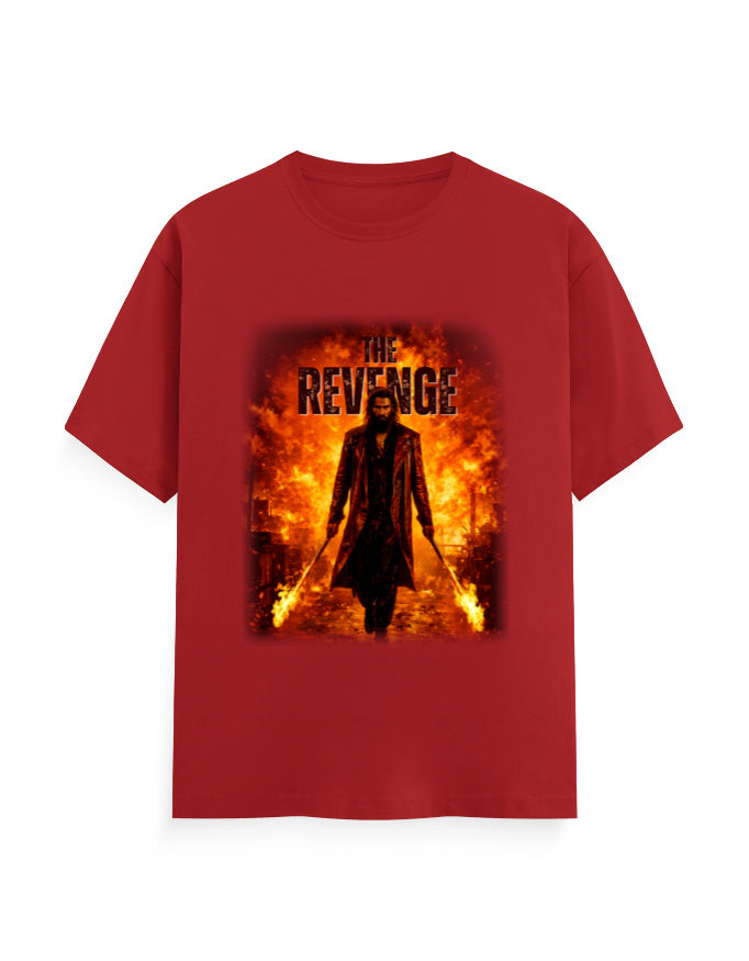 Unisex Crew T-Shirt – Dhurandhar - Revenge Red GlowZonePrints