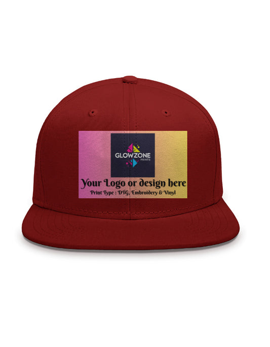 Unisex Snapback Cap | SB30 (Custom Print) Red Standard GlowZonePrints