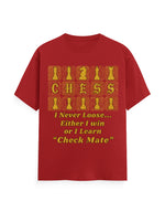 Unisex Classic Crew T-Shirt – Chess (Gold Edition) Red GlowZonePrints
