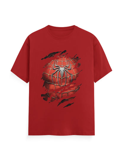 Spiderman Unisex T-Shirt Red GlowZonePrints