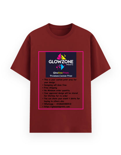Unisex Basic T-Shirt | UB73 (Custom Print) Red GlowZonePrints