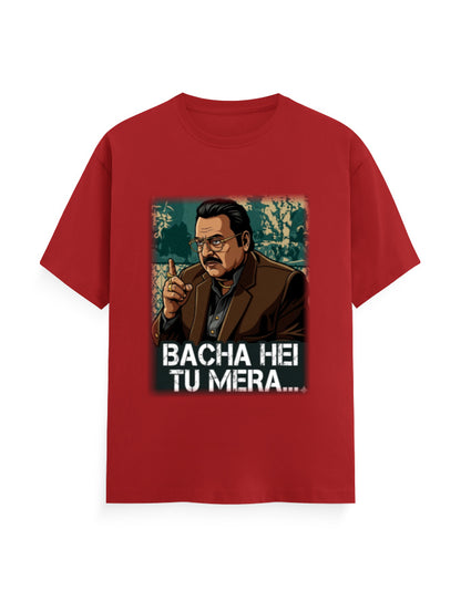 Unisex Crew T-Shirt – Dhurandhar (H) Red GlowZonePrints