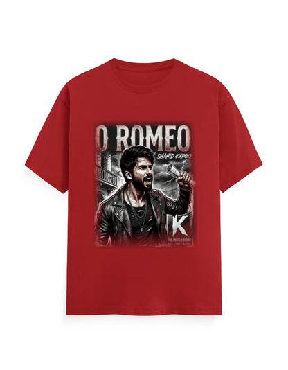 Unisex Classic Crew T-Shirt - O Romeo-Retro Red GlowZonePrints