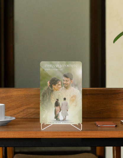 Acrylic Display Stand (Custom Print) Custom Standard 4x6 Inch GlowZonePrints