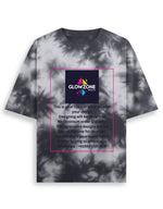 Unisex Tie Dye Oversized T-Shirt (Custom Print) White Black GlowZonePrints