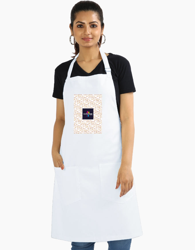 Kitchen Apron (Custom Print) White - Custom Standard GlowZonePrints