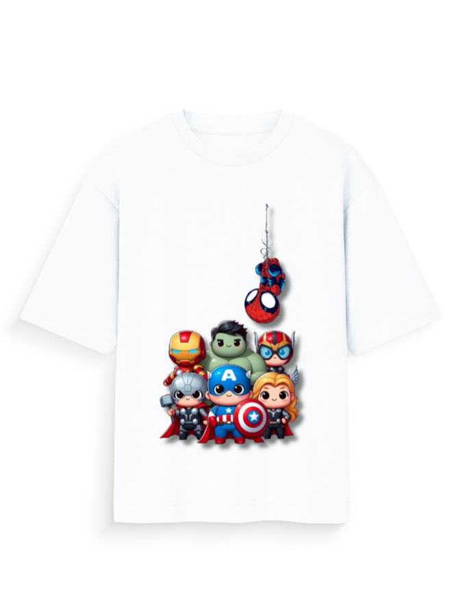 Unisex Standard T-Shirt - Cute Avengers White GlowZonePrints