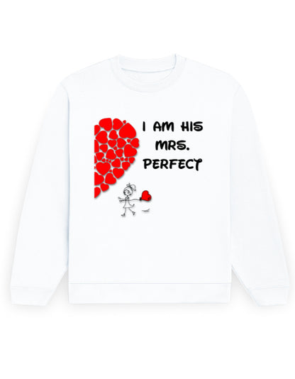 Unisex Sweatshirt - Mrs Perfect White GlowZonePrints