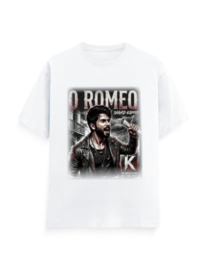 Unisex Classic Crew T-Shirt - O Romeo-Retro White GlowZonePrints