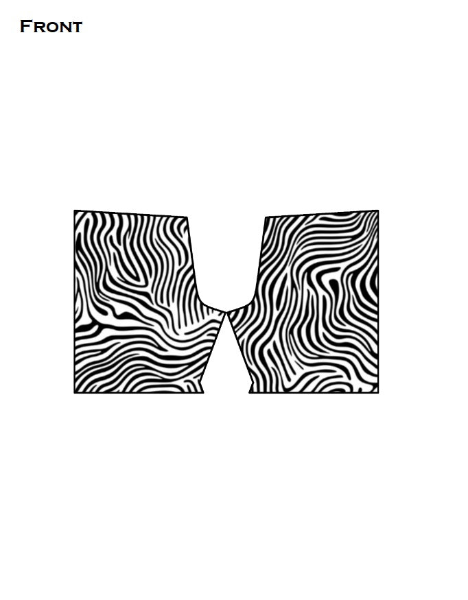 Zebra Lines Unisex AOP Sports Shorts GlowZonePrints