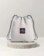 Drawstring Bag (Custom Print) White Standard GlowZonePrints