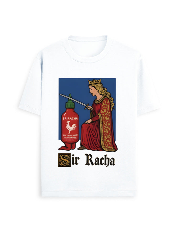 Sir Racha Standard T-Shirt White GlowZonePrints