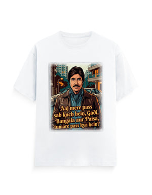 Unisex Classic Crew T-Shirt - Dewaar 1975 White GlowZonePrints