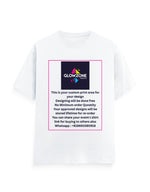 Unisex Classic Crew T-Shirt (Custom Print) White GlowZonePrints