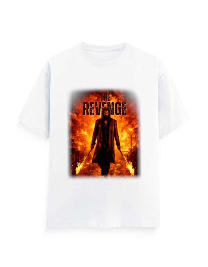Unisex Crew T-Shirt – Dhurandhar - Revenge White GlowZonePrints