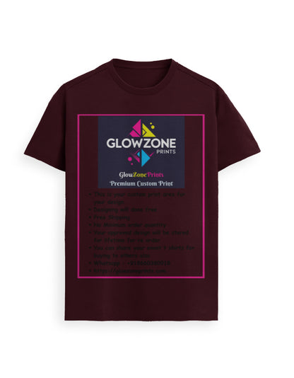 Unisex Supima T-Shirt | UC23 (Custom Print) Maroon GlowZonePrints