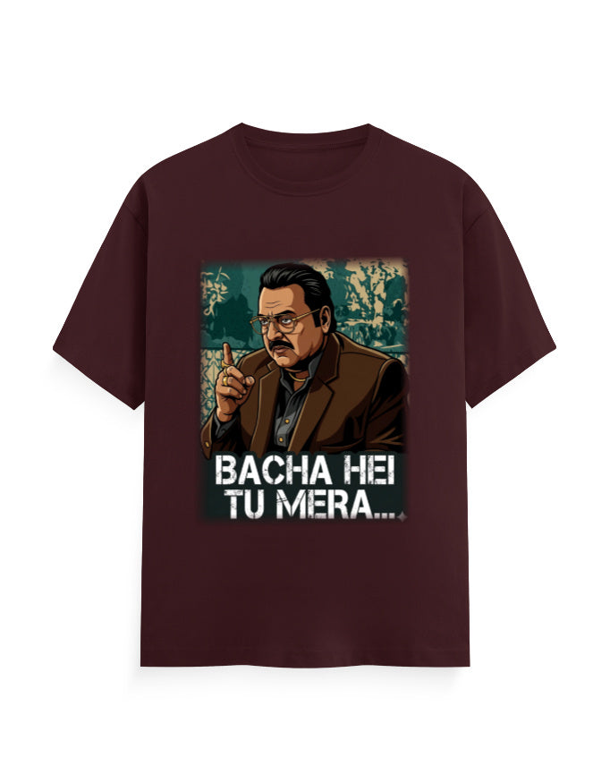 Unisex Crew T-Shirt – Dhurandhar (H) Maroon GlowZonePrints