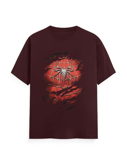 Spiderman Unisex T-Shirt Maroon GlowZonePrints