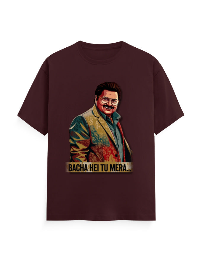 Unisex Crew T-Shirt – Dhurandhar (F) Maroon GlowZonePrints