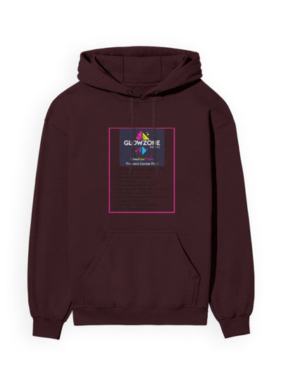 Unisex Hoodie | UH24 (Custom Print) Maroon GlowZonePrints