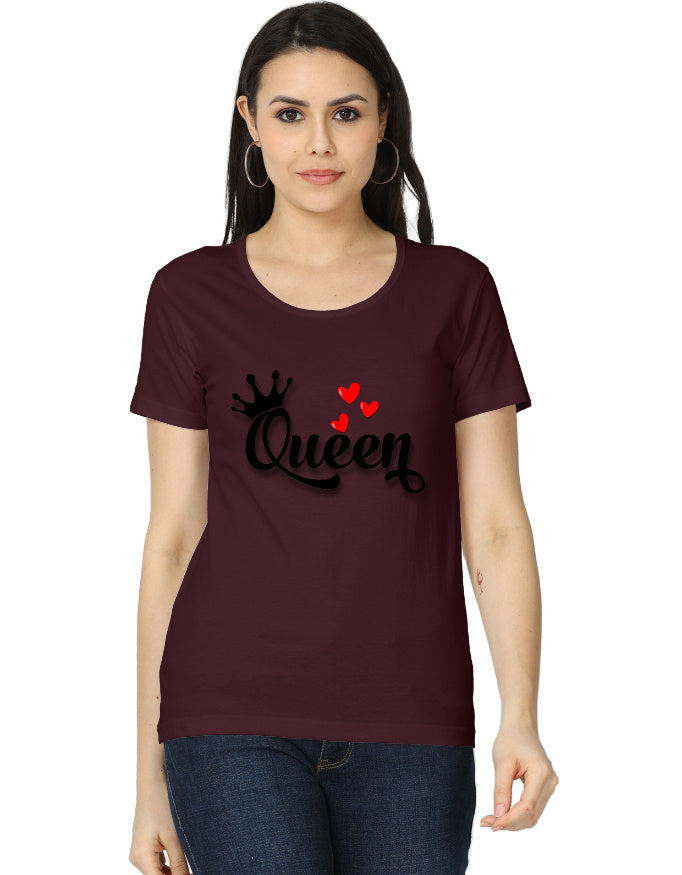 Women's Classic T-Shirt - Queen Maroon GlowZonePrints