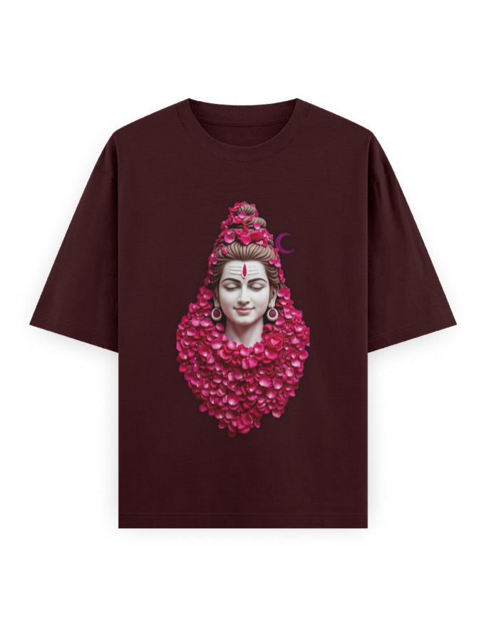 Mythic Warrior Oversized T-Shirt | GS01 Maroon GlowZonePrints