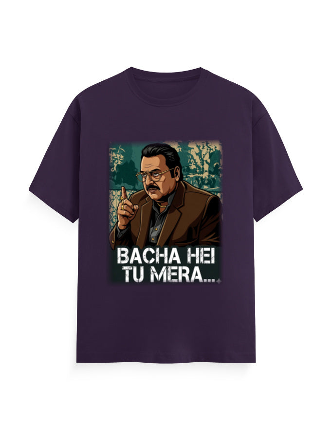 Unisex Crew T-Shirt – Dhurandhar (H) Purple GlowZonePrints