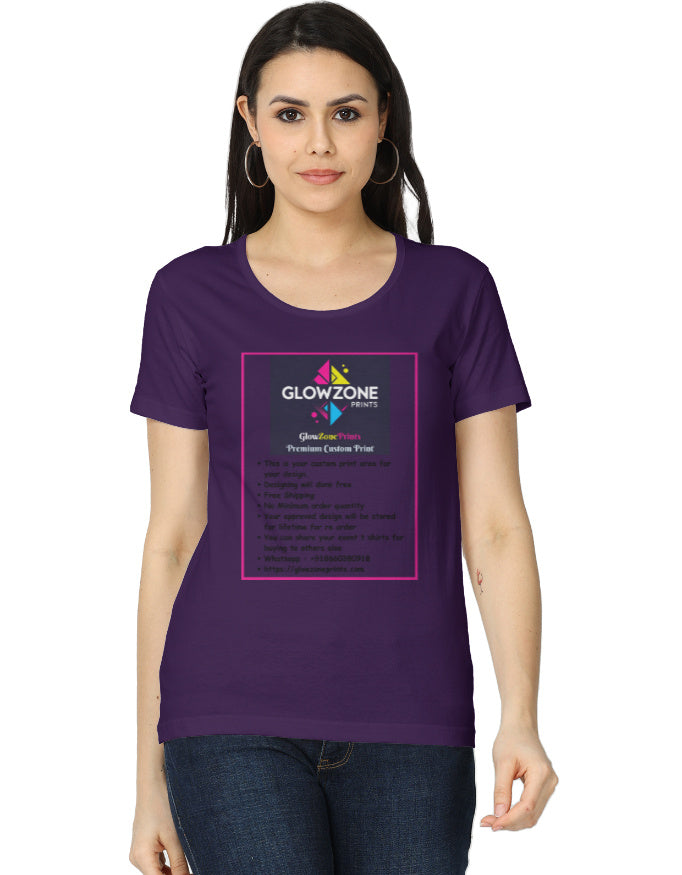 Women's Classic T-Shirt | (Custom Print) -1 Purple GlowZonePrints