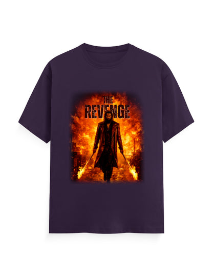Unisex Crew T-Shirt – Dhurandhar - Revenge Purple GlowZonePrints