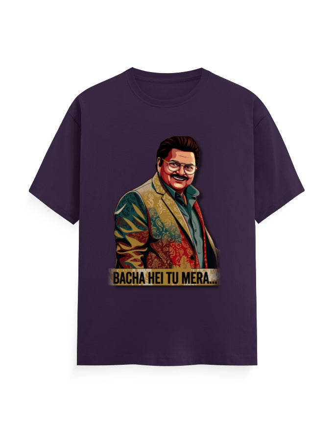 Unisex Crew T-Shirt – Dhurandhar (F) Purple GlowZonePrints