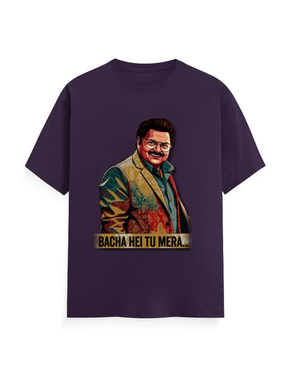 Unisex Crew T-Shirt – Dhurandhar (F) Purple GlowZonePrints
