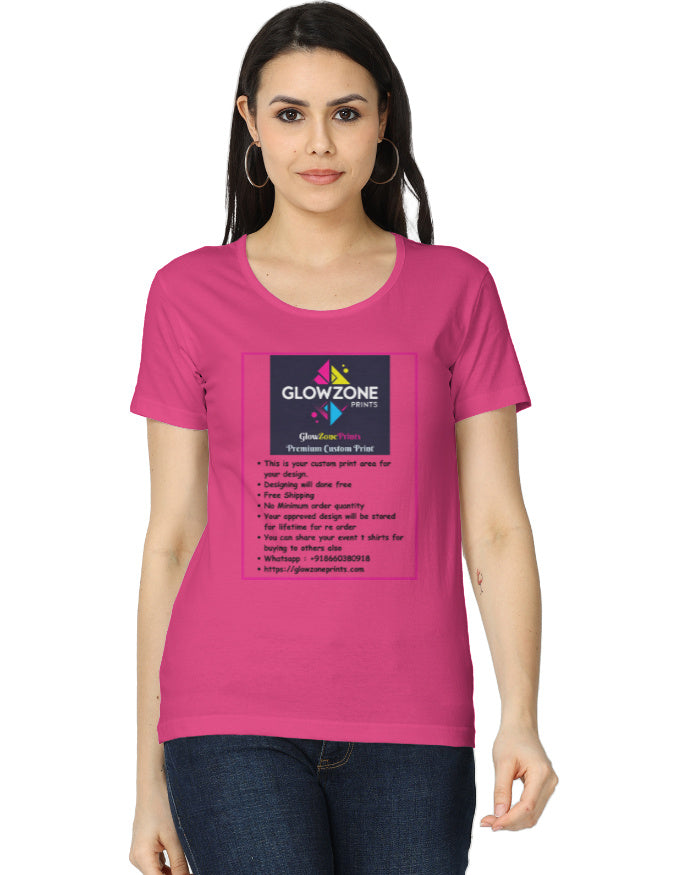 Women's Classic T-Shirt | (Custom Print) -1 Pink GlowZonePrints