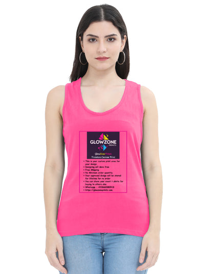 Women's Tank Top | FT37 (Custom Print) Pink GlowZonePrints