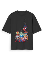 Unisex Standard T-Shirt - Cute Avengers Black GlowZonePrints