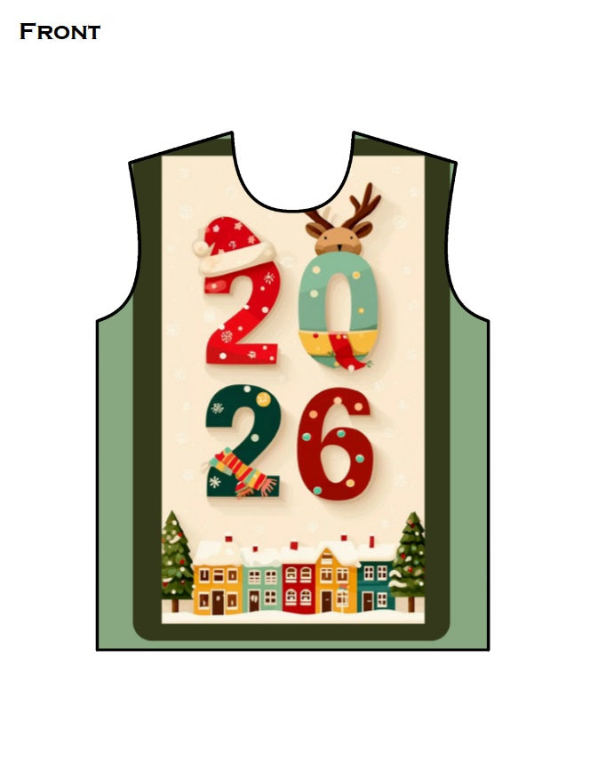 Christmas and New Year 2026 Men's AOP Full Sleeve Tee GlowZonePrints