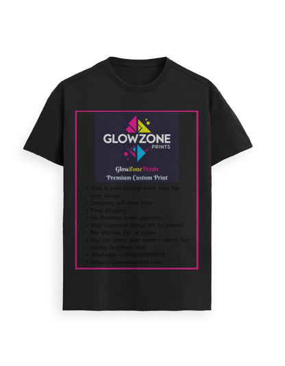 Unisex Supima T-Shirt | UC23 (Custom Print) Black GlowZonePrints