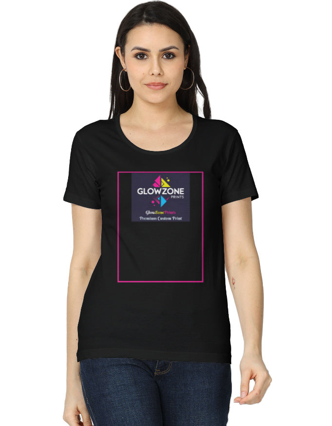 Women's Classic T-Shirt | (Custom Print) -1 Black GlowZonePrints
